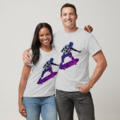 Spetter grafische skateboard T-shirt (Unisex)