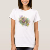 Spetter Mardi Gras collage T-shirt (Voorkant)