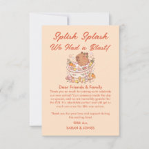 Spetter Spat Capybara Meisje Baby Shower