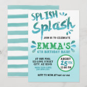 Spetter Spat Park Feest Zomer Jongens Verjaardag Kaart (Voorkant / Achterkant)