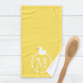 Spetter Spat Rubber Eenden Monogram Bad Handdoek