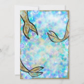 Spetter Spat Zeemeermin Bash Zwembad Feest Verjaar Kaart (Achterkant)