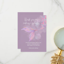 Spetter Spat Zeemeermin Bedankkaart