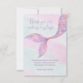 Spetter Spat Zeemeermin Dankkaart Bedankkaart (Voorkant)