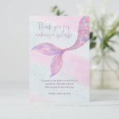 Spetter Spat Zeemeermin Dankkaart Bedankkaart (Staand voorkant)