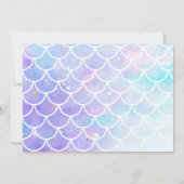 Spetter Spat Zeemeisjes Feest Verjaardagsuitnodigi Kaart (Achterkant)