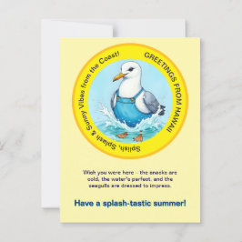 Spetter-spattastische zomer Hawaii vogel groet Briefkaart
