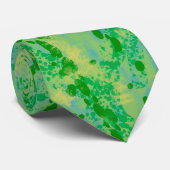 Spetter verf groene stropdas (Opgerold)