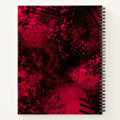 Spettereffect Rood & Zwart Notitieboek (Achterkant)