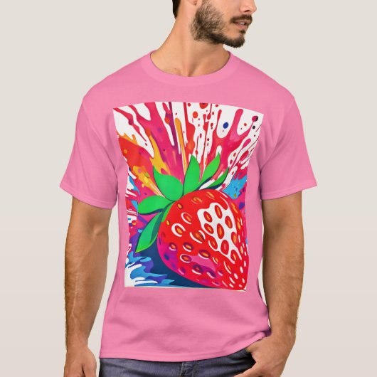 spetteren van aardbeien t-shirt (Voorkant)
