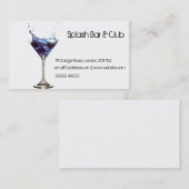 spetterend cocktail Visitekaartje (Voorkant / Achterkant)