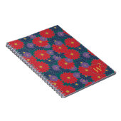Spetterend herfst bloemen notitieboek (Rechterzijde)