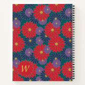 Spetterend herfst bloemenspiraal notebook notitieboek (Achterkant)
