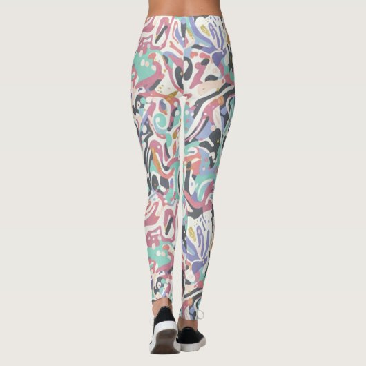 Spetterend ontwerp leggings (Achterkant)