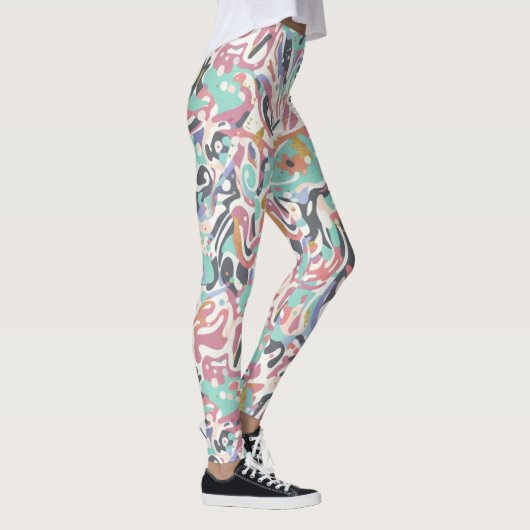 Spetterend ontwerp leggings (Rechts)
