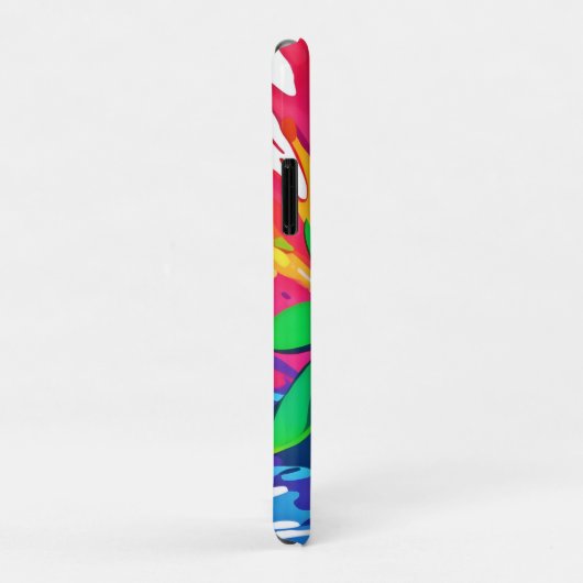 Spetterende aardbeiensplash Case-Mate iPhone case (Achterkant/rechts)