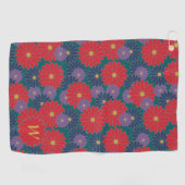 Spetterende herfst bloem golfterdoek golfhanddoek (Horizontaal)