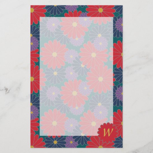 Spetterende herfst bloemrijke briefpapier (Voorkant)
