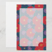 Spetterende herfst bloemrijke briefpapier (Voorkant / Achterkant)
