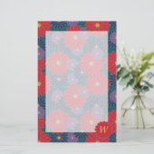 Spetterende herfst bloemrijke briefpapier (Staand voorkant)