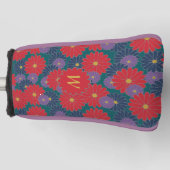 Spetterende herfst bloemstuk putterhoes golfheadcover (Voorkant)