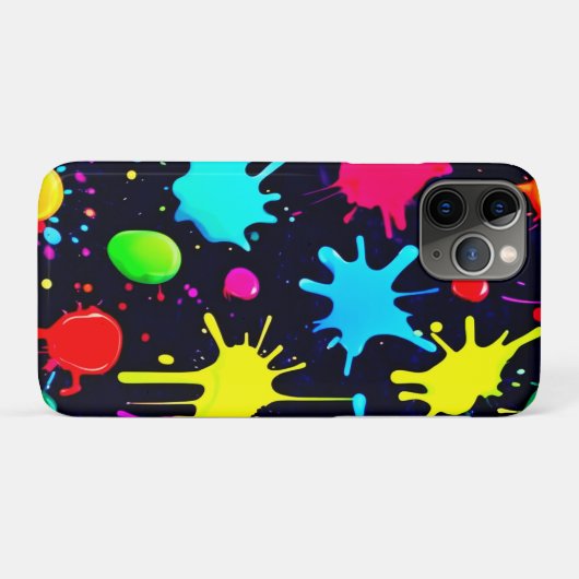 Spetterende Kunstuitbarsting Case-Mate iPhone Case (Achterkant (horizontaal))