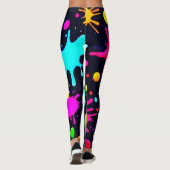 Spetterende Kunstuitbarsting Leggings (Achterkant)
