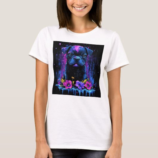 spetterende pitbull t-shirt (Voorkant)