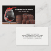 Spetterende rode wijn | Vaten Visitekaartje (Voorkant / Achterkant)