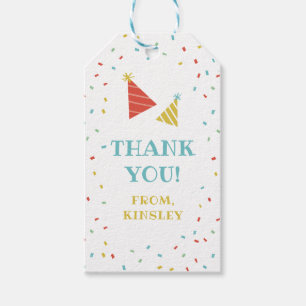 Spetters kids verjaardagsfeestje bedankt cadeautag cadeaulabel