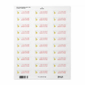 Spetters kinder verjaardagsfeestje retouradres etiket (Full Sheet)