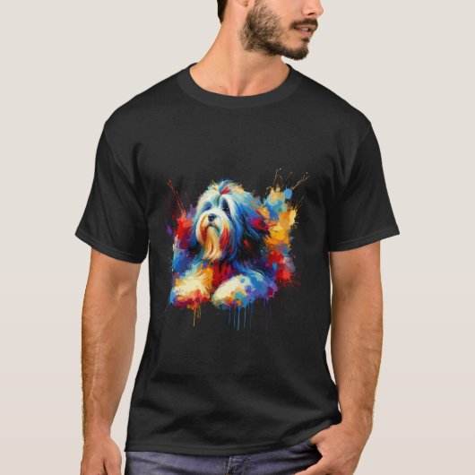 Spetters Kunst Coton de Tulear T-shirt (Voorkant)