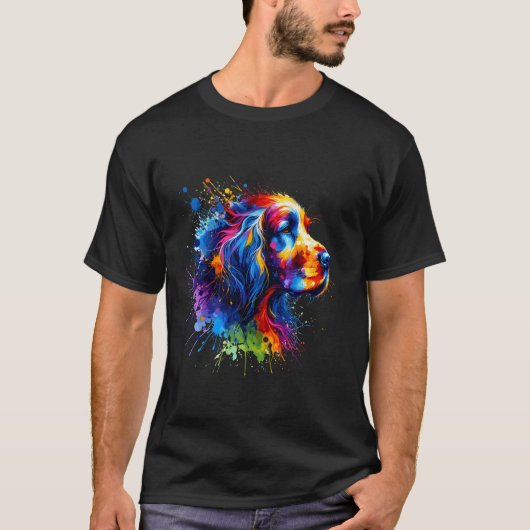 Spetters Kunst Engelse Setter T-shirt (Voorkant)