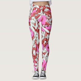 Spetters met harten Broek Leggings