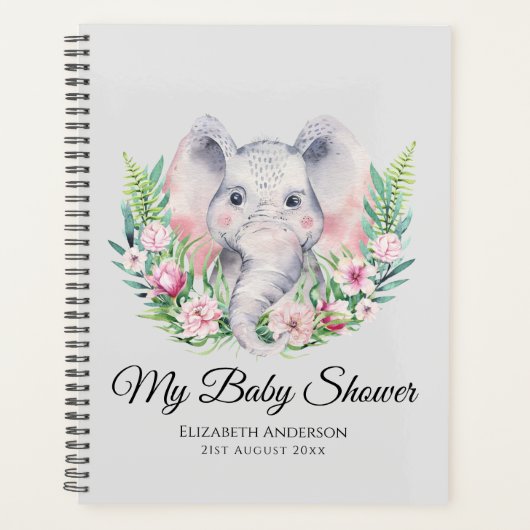 Spetters Olifant BABY SHOWER Fotoalbum Planner Not (Voorkant)