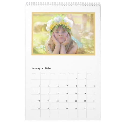 Spetters Olifant Boho Bloemen Meisjes NAAM Cadeau Kalender (Jan 2026)