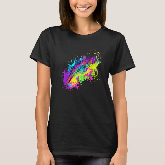 Spetterskunst Vis Vissen T-shirt (Voorkant)