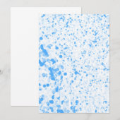 Spettertextuur - Blauw Kaart (Voorkant / Achterkant)