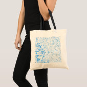 Spettertextuur - Blauw Tote Bag (Voorkant (product))