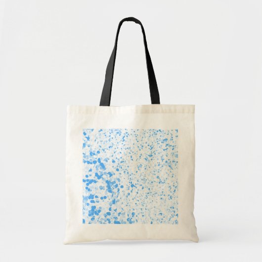 Spettertextuur - Blauw Tote Bag (Voorkant)