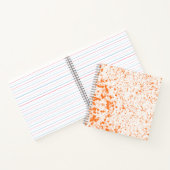 Spettertextuur - Oranje Notitieboek (Binnen)