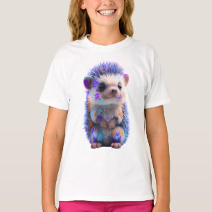 Spetterverf Artistieke Egel Kinderen T-shirt