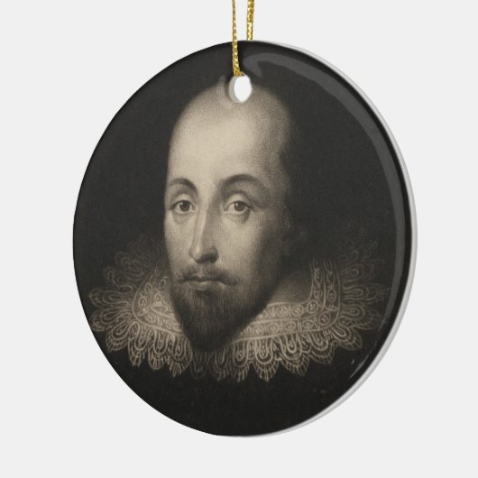 Spewright William Shakespeare van Cornelius Jansen Keramisch Ornament (Links)