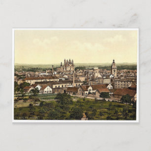 Speyer, algemeen uitzicht, de Rijn, Duitsland, zel Briefkaart