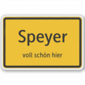 Speyer Aufkleber Sticker Autoaufkleber (Voorkant)