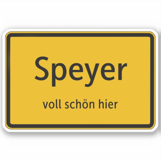 Speyer Aufkleber Sticker Autoaufkleber (Voorkant)