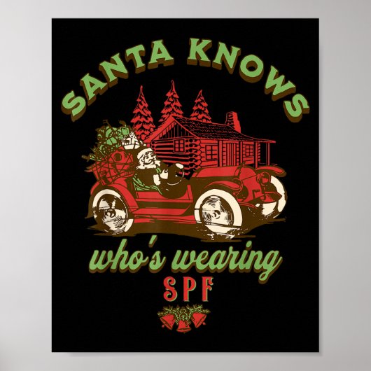 Spf Esthetician Holiday Christmas Skin Therast Der Poster (Voorkant)