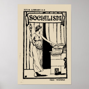 SPGB Library No. 9 Socialism (1920) pamflet cover Poster