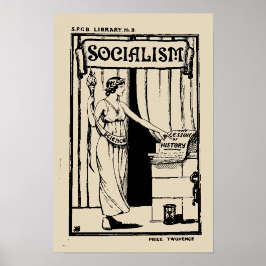 SPGB Library No. 9 Socialism (1920) pamflet cover Poster (Voorkant)