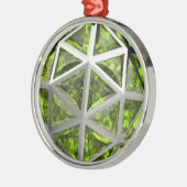 Sphere Green Peridot Gemstone Metalen Ornament (Links)